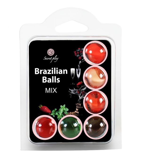Bolas lubrificantes beijáveis brazilian balls multisabores