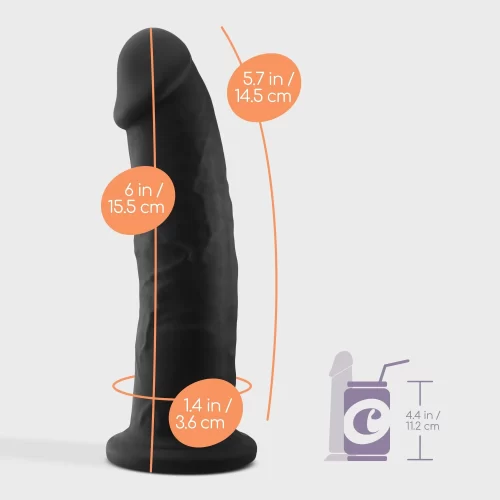 Dildo Premium Silicone Tessudo 6 Chocolate