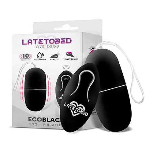 Ovo Vibratório Ecoblack com Controle Remoto Latetobed