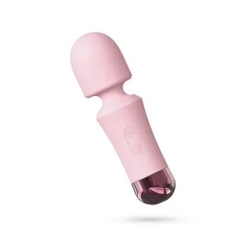 Mini vibrador varinha wanda de cor rosa